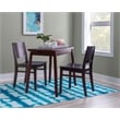 Linon Burke Solid Beechwood Commercial Grade Set of Two Side Chairs in Espresso