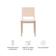 Linon Burke Commercial Grade Set of Two Armless Side Chairs in Unfinished Wood
