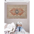 Linon Great Zero Lofton Machine Made Polyester 2'x3' Rug in Ivory