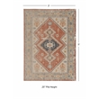 Linon Great Zero Lofton Machine Made Polyester 3'x5' Rug in Ivory