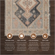 Linon Great Zero Harlon Machine Made Polyester 2'x3' Rug in Ivory