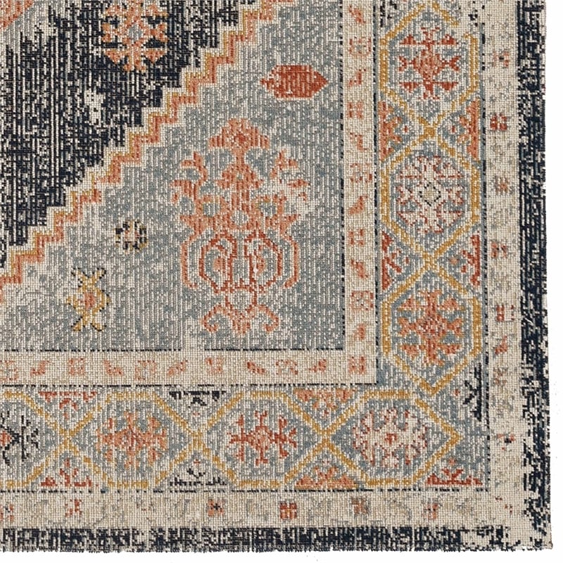 Linon Great Zero Harlon Machine Made Polyester 2'x3' Rug in Ivory