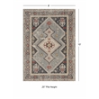 Linon Great Zero Marle Machine Made Polyester 8'x10' Rug in Ivory