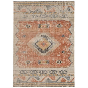 linon great zero barlow machine made polyester 2'x3' rug in ivory