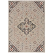 Linon Great Zero Rollins Machine Made Polyester 3'x5' Rug in Ivory