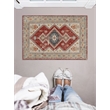Linon Great Zero Koble Machine Made Polyester 2'x3' Rug in Ivory