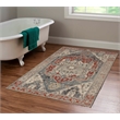 Linon Great Zero Anlow Machine Made Polyester 3'x5' Rug in Ivory