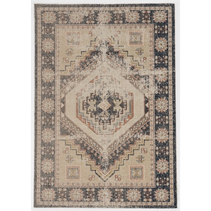 Linon Great Zero Stiles Machine Made Polyester 2'x3' Rug in Ivory