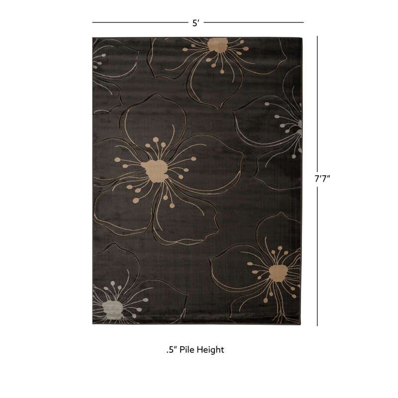 Linon Miso Hanna Machine Made Polypropylene 5'x7'6