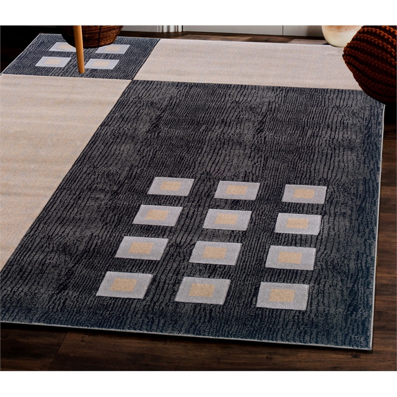 Linon Miso Wallace Machine Made Polypropylene 5'x7'6