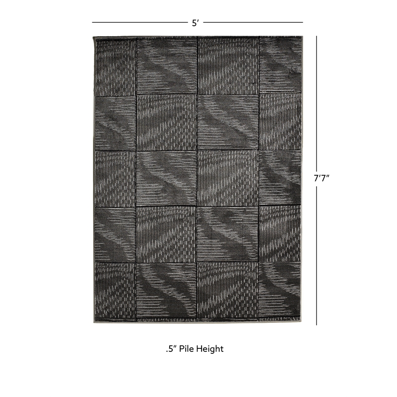 Linon Miso Marcel Machine Made Polypropylene 5'x7'6