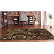 Linon Trio Garlin Hand Tufted Polyester 8'x10' Rug in Camel Brown