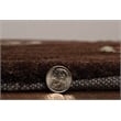 Linon Trio Brinlee Hand Tufted Polyester 5'x7' Rug in Chocolate Brown