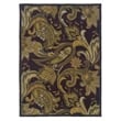 Linon Trio Lahour Hand Tufted Polyester 5'x7' Area Rug in Purple