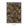Linon Trio Lahour Hand Tufted Polyester 5'x7' Area Rug in Purple