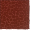 Linon Trio Floral Hand Tufted Polyester 8'x10' Rug in Cinnamon Red