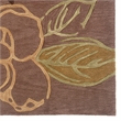 Linon Trio Space Dyed Hand Tufted Polyester 5'x7' Rug in Purple
