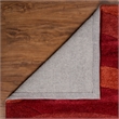 Linon Trio Roslyn Hand Tufted Polyester 5'x7' Rug in Brick Red