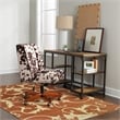 Linon Trio Harper Hand Tufted Polyester 5'x7' Rug in Pumpkin Orange