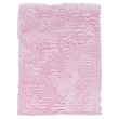Linon Shep Faux Fur Tufted Acrylic 5'x7' Rug in Pink