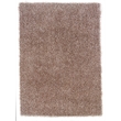 Linon Confetti Shag Hand Tufted Polyester 8'x10' Rug in Champagne Beige