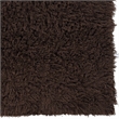 Linon 3A Flokati Hand Woven Wool 9'x12' Rug in Cocoa Brown