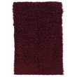 Linon New Flokati Hand Woven Wool 8'x10' Rug in Burgundy