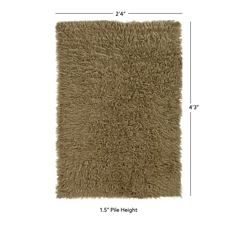 Linon New Flokati Hand Woven Wool 2'4