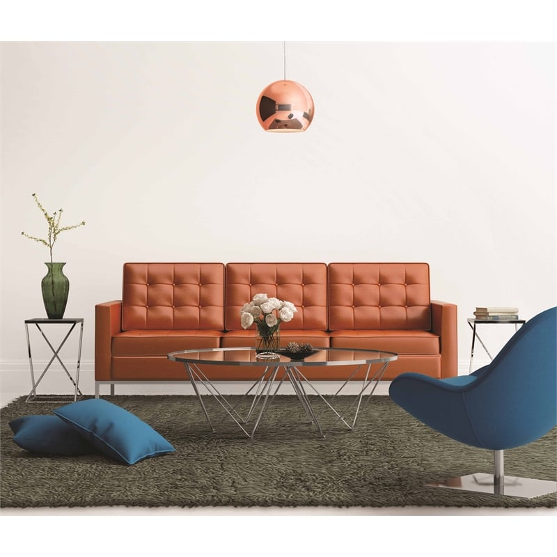 Linon New Flokati Hand Woven Wool 8'x10' Rug in Olive Green