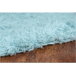 Linon New Flokati Hand Woven Wool 8'x10' Rug in Pastel Blue