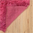 Linon New Flokati 1400grams Hand Woven Wool 5'x8' Rug in Pink