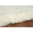 Linon New Flokati Hand Woven Wool 8'R Rug in Natural