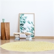 Linon New Flokati Hand Woven Wool 8'R Rug in Natural