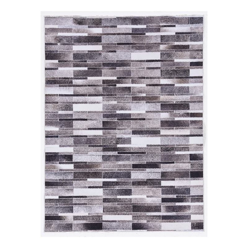 Linon Laredo Sontag Woven Polyester 5'x7' Rug in Gray