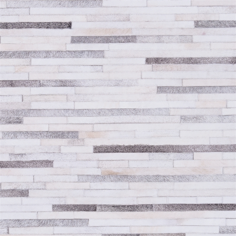 Linon Laredo Tanner Woven Polyester 3'x5' Rug in Gray