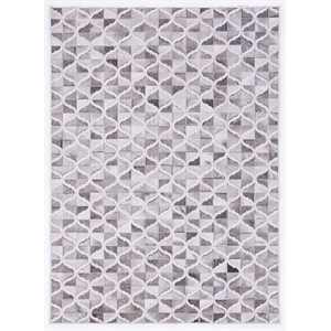 Linon Laredo Brim Woven Polyester 6'7&quotx9'7&quot Rug in Gray