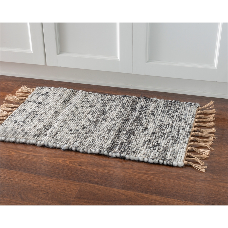 Linon Knotty Loop Hand Woven Wool 1'10