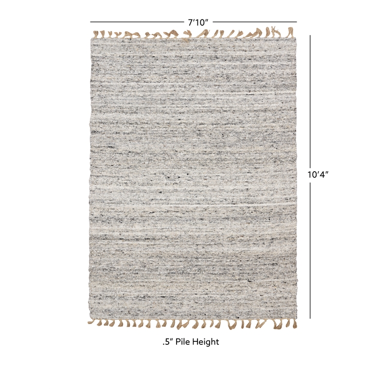 Linon Knotty Loop Hand Woven Wool 7'10