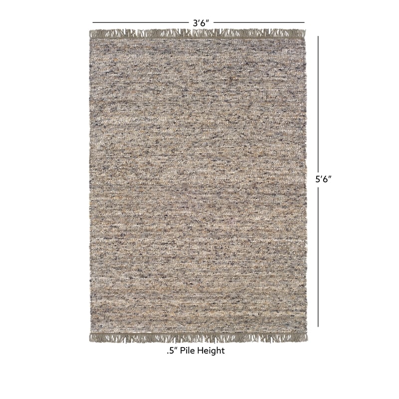 Linon Knotty Loop Hand Woven Wool 3'5