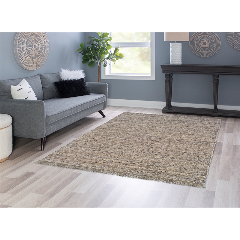 Linon Knotty Loop Hand Woven Wool 5'3