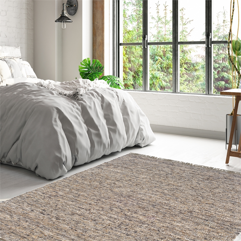 Linon Knotty Loop Hand Woven Wool 7'10