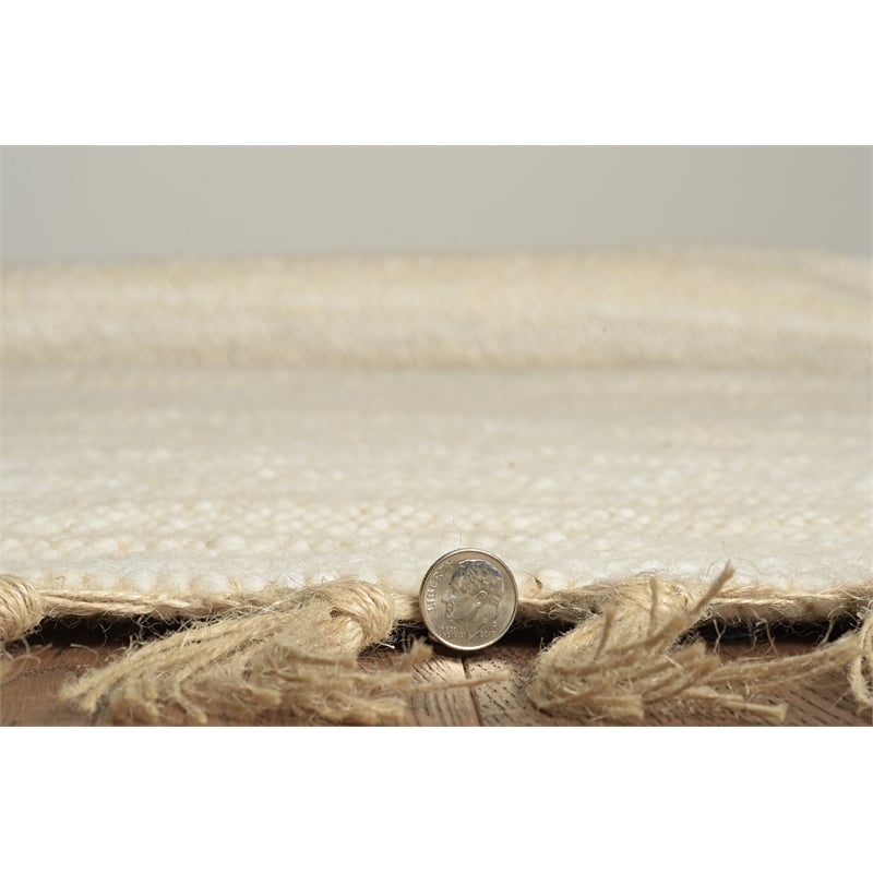 Linon Knotty Loop Hand Woven Wool 1'10