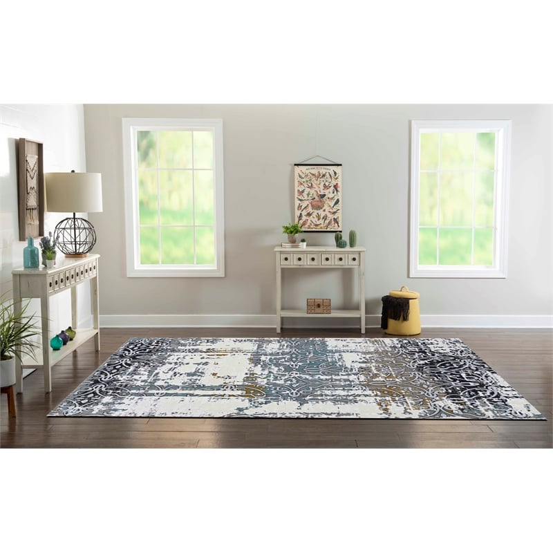 Linon Penchant Lowell Power Loomed Polyester 8'x10'6