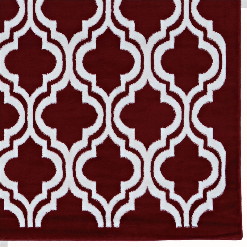 Linon Calibri Trefoil Machine Made Polypropylene 6'5