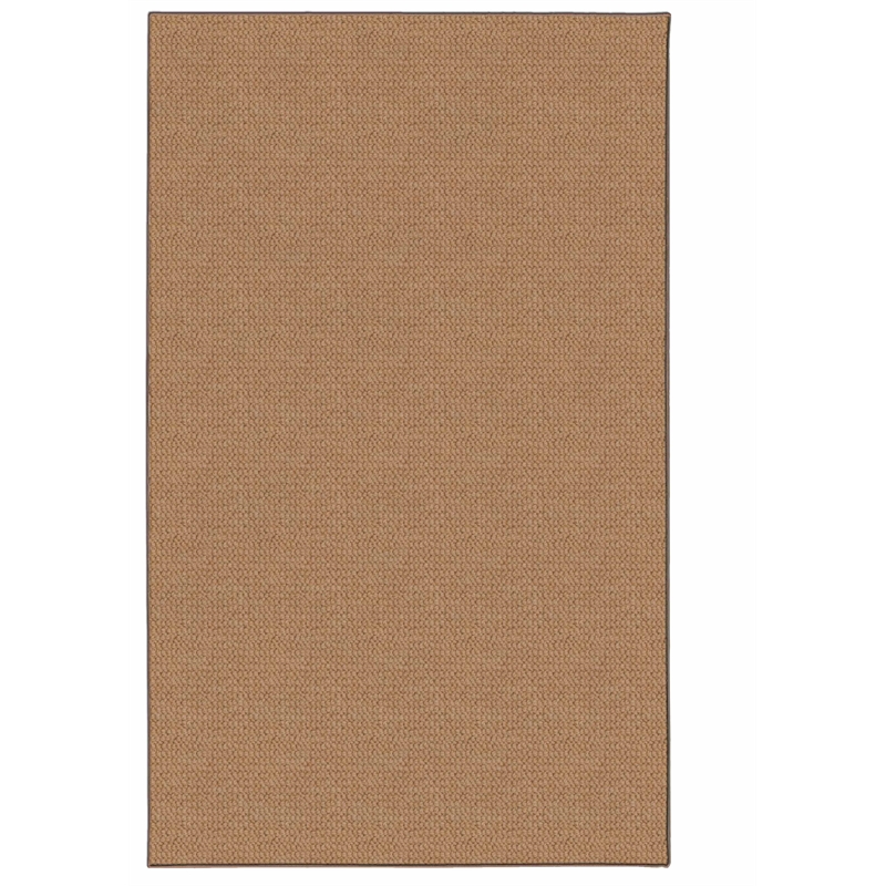 Linon Rushton Hand Tufted Wool 5'x8' Rug in Cork Brown
