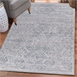 Linon Eclipse Dharma Woven Polyester 5'x7' Rug in Gray