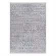 Linon Eclipse Dharma Woven Polyester 5'x7' Rug in Gray