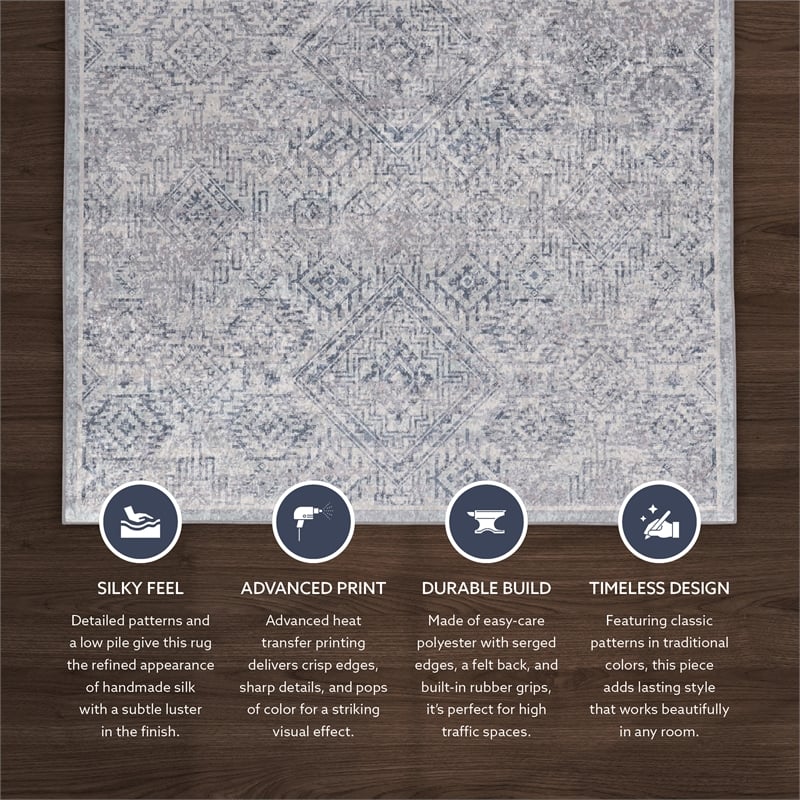 Linon Eclipse Dharma Woven Polyester 6'7