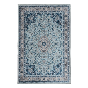 Linon Eclipse Macon Woven Polyester 3'3&quotx 5' Rug in Blue