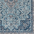 Linon Eclipse Macon Woven Polyester 5'x 7' Rug in Blue